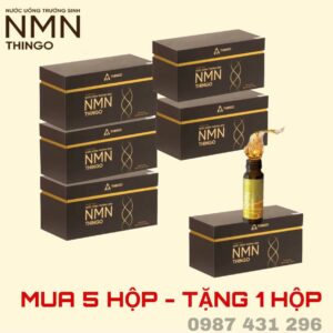 [Combo 5 tặng 1] Nước uống NMN Thingo - Trẻ hoá, khoẻ, đẹp